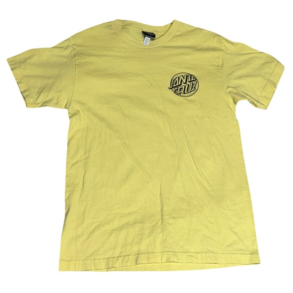 Santa Cruz Skateboards Other - Santa Cruz Skateboards Yellow Chest Logo Short Sleeve Tee